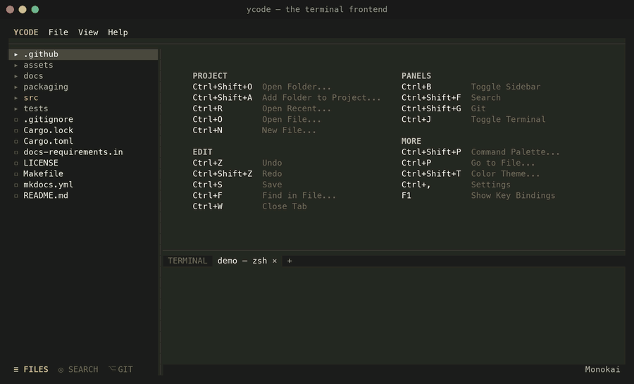 The terminal frontend, in motion